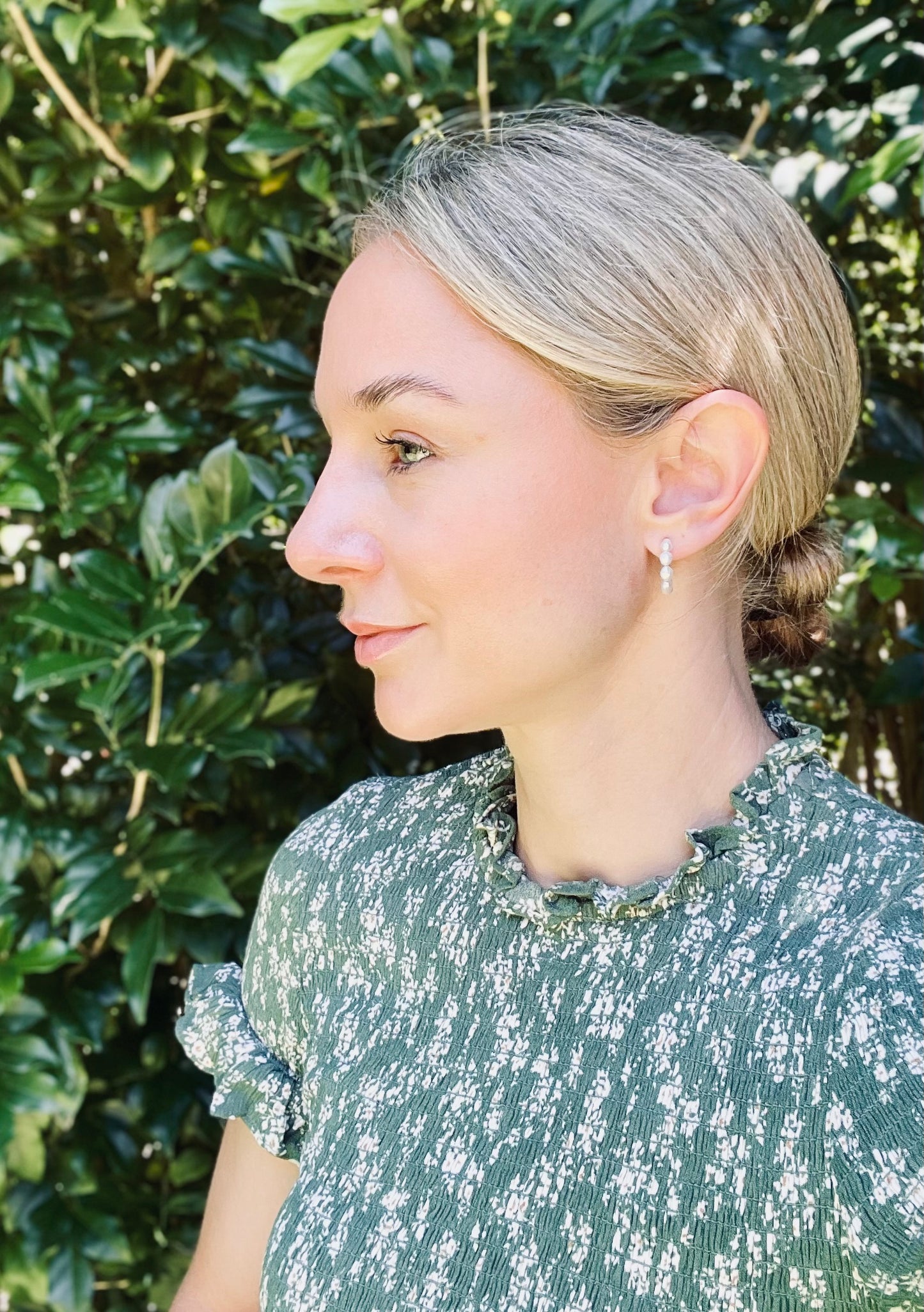 Forever Pearl Hoops - Small