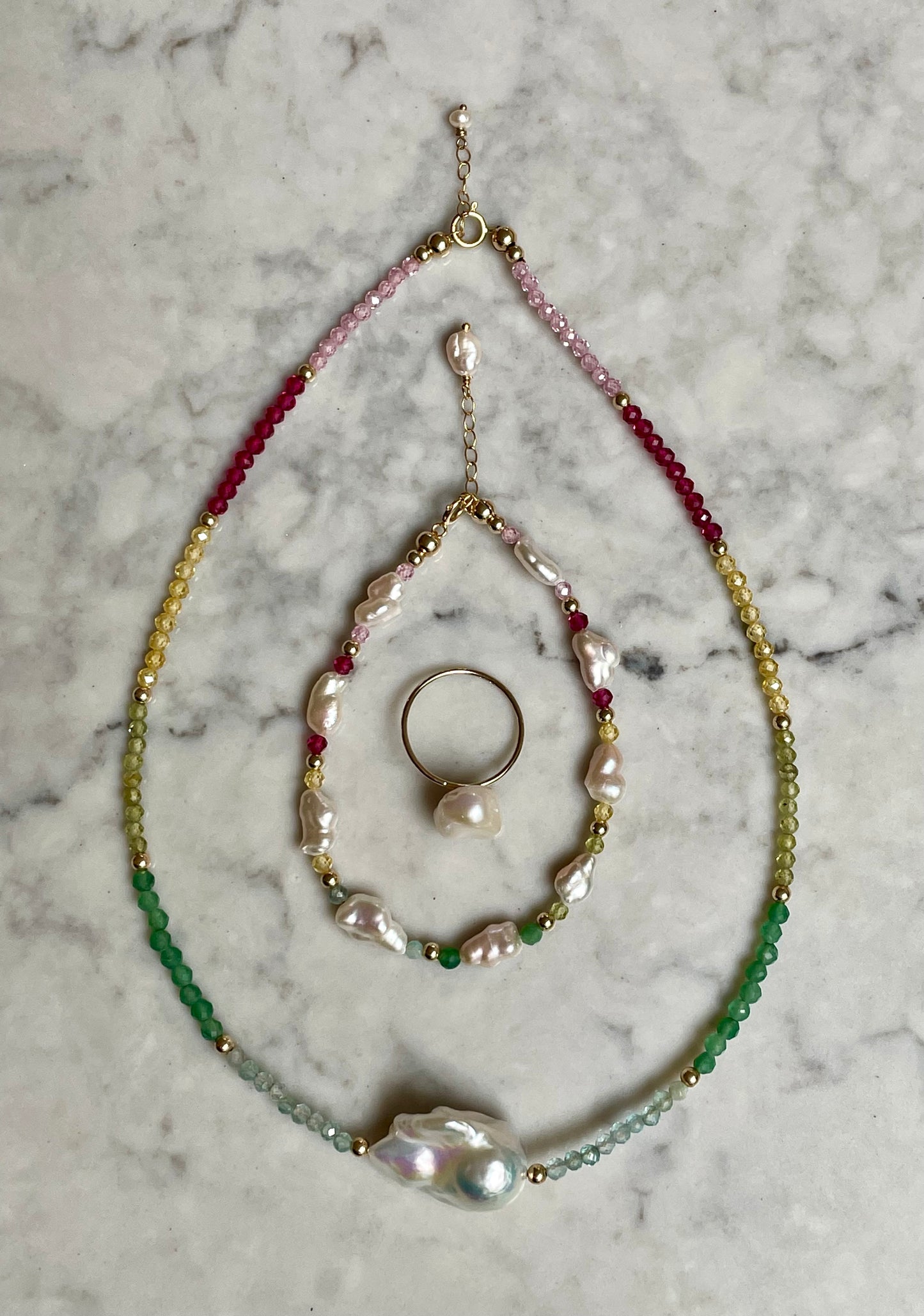 Rainbow Crystal Necklace