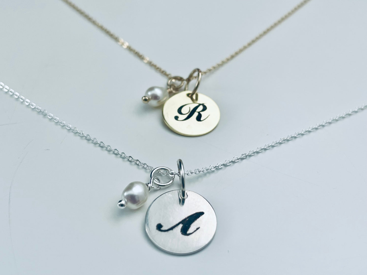 Personalised Large Pendant Pearl Necklace