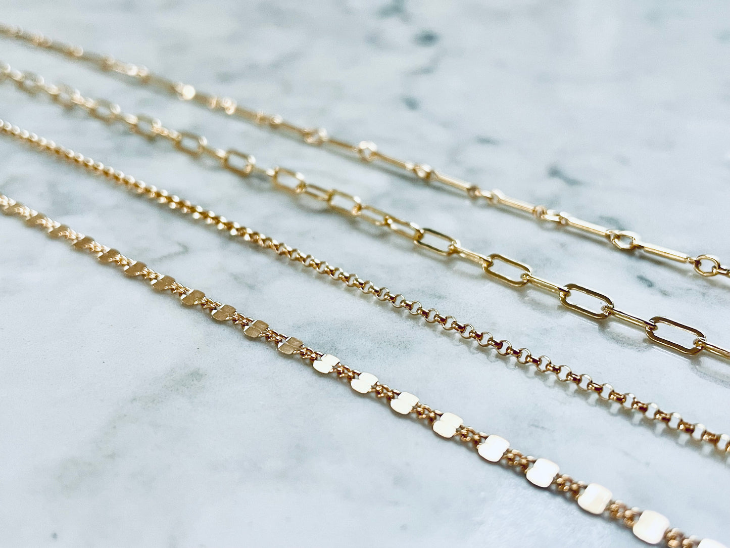 Charmed By TPGCo. Pick Your Chain GOLD