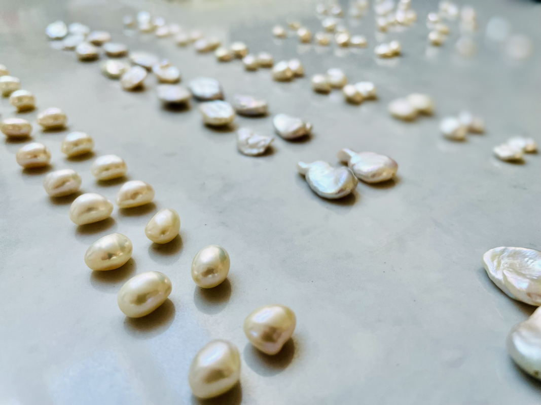 Florence Studs - White