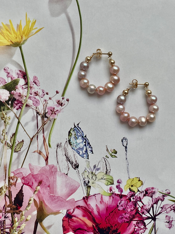 Chunky Hoops Pink