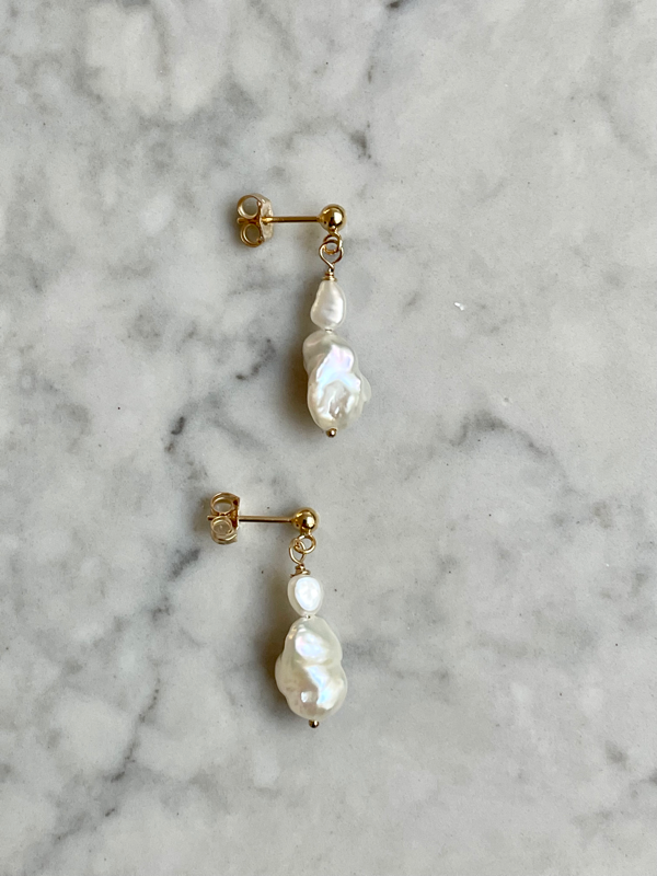 Dainty Keshi Studs