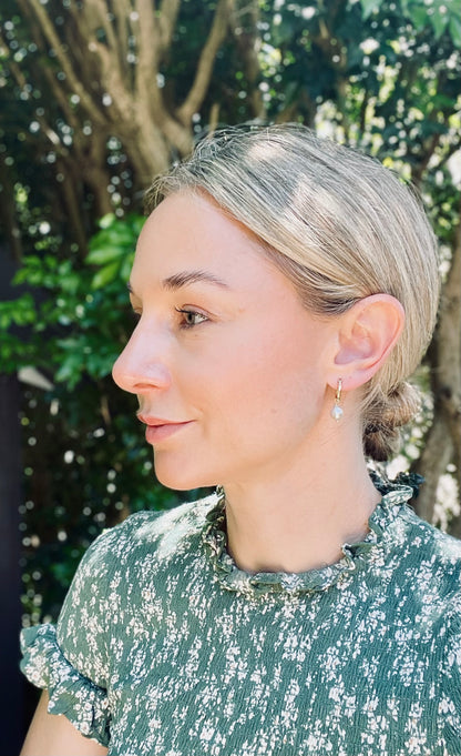 Liquid Silver Hoops