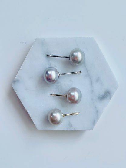 Liquid Silver Studs