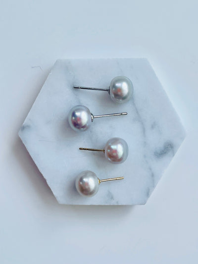 Liquid Silver Studs