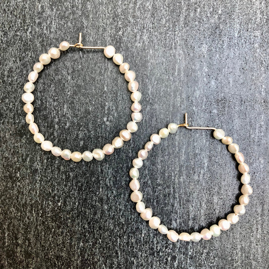 The Ultimate Pearl Hoops