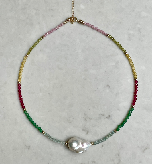 Rainbow Crystal Necklace