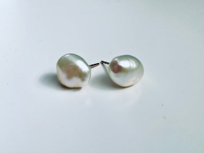 Bespoke White Keshi Studs