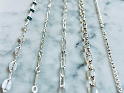 Charmed By TPGCo. Pick Your Chain Sterling Silver