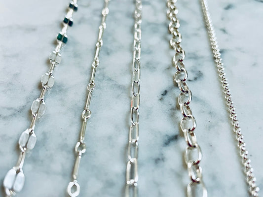 Charmed By TPGCo. Pick Your Chain Sterling Silver