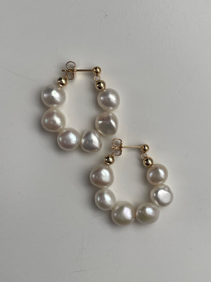 Chunky Hoops White