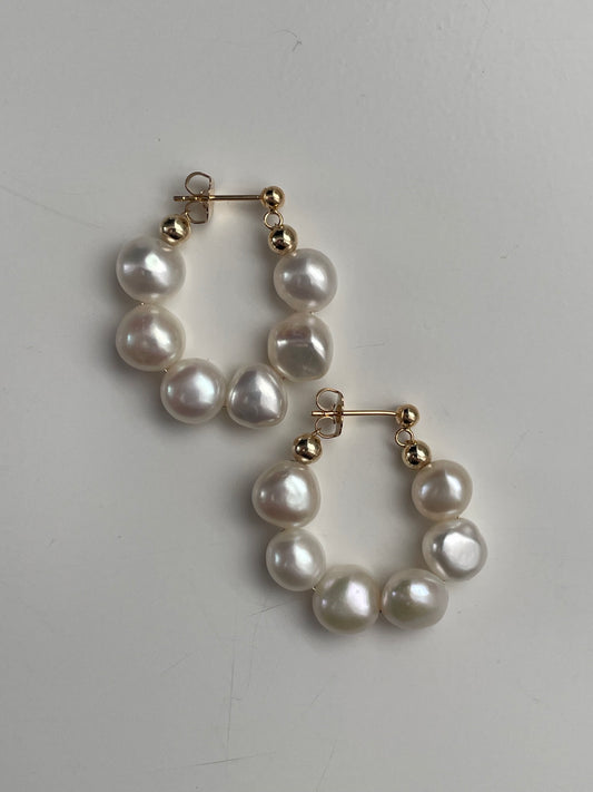 Chunky Hoops White