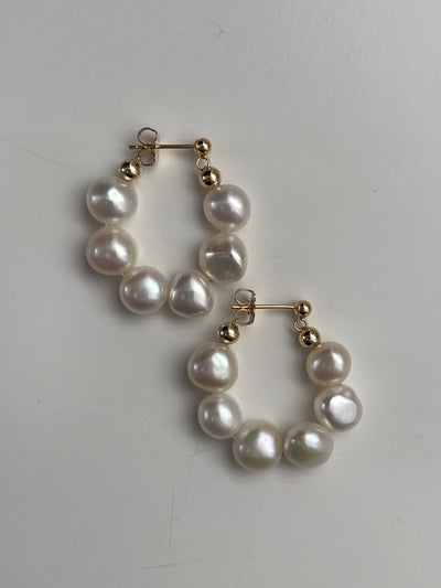 Chunky Hoops White