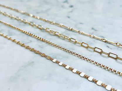 Charmed By TPGCo. Pick Your Chain GOLD