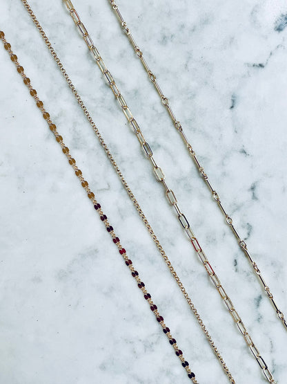 Charmed By TPGCo. Pick Your Chain GOLD