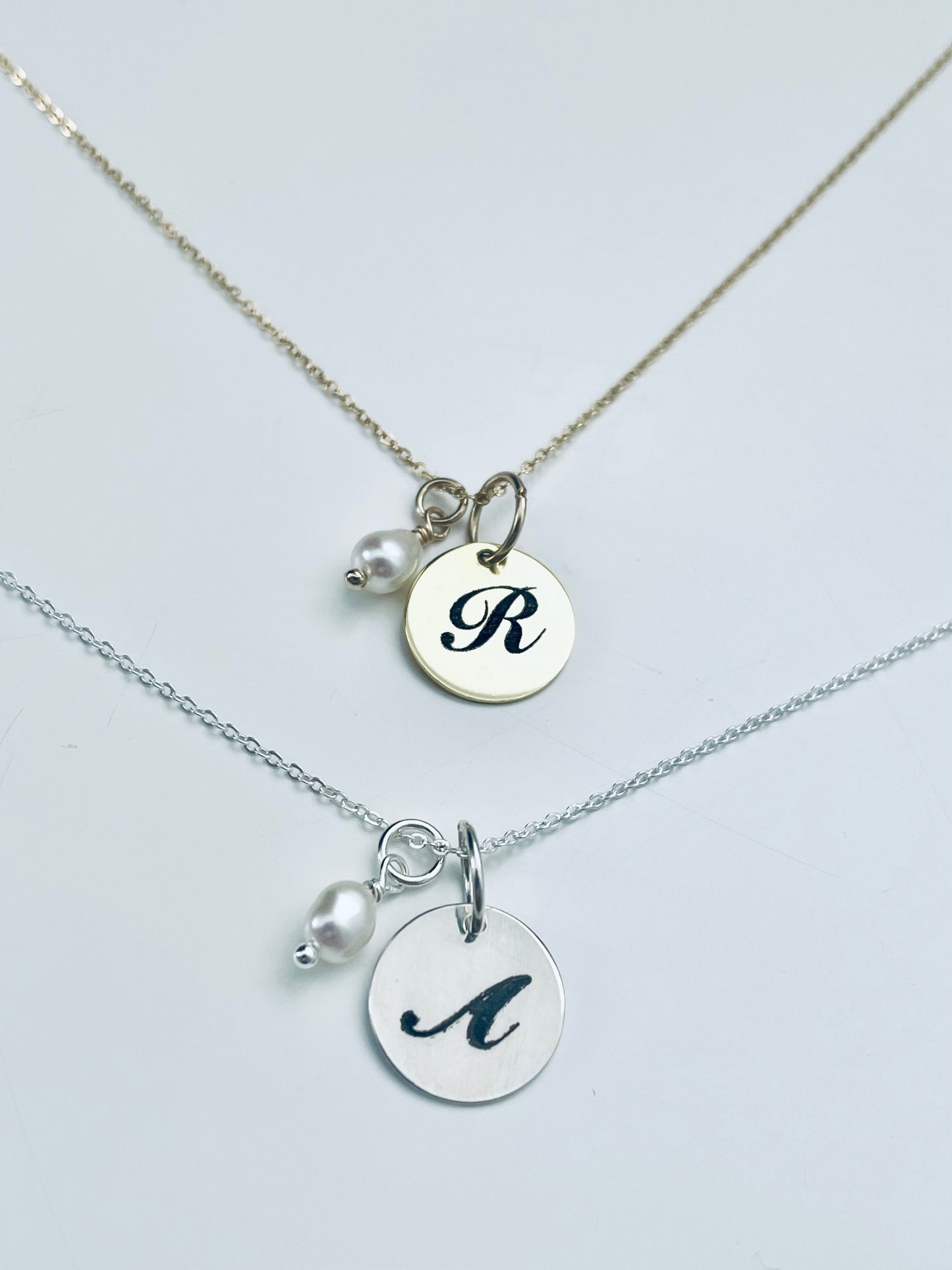 Personalised Large Pendant Pearl Necklace