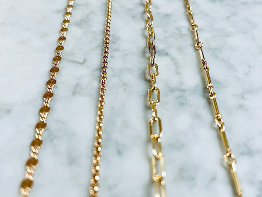 Charmed By TPGCo. Pick Your Chain GOLD
