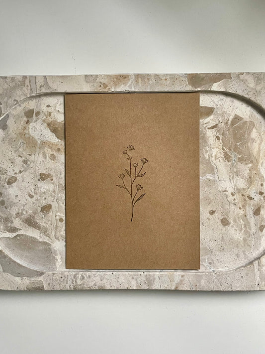 Flower gifting card
