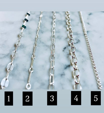 Charmed By TPGCo. Pick Your Chain Sterling Silver