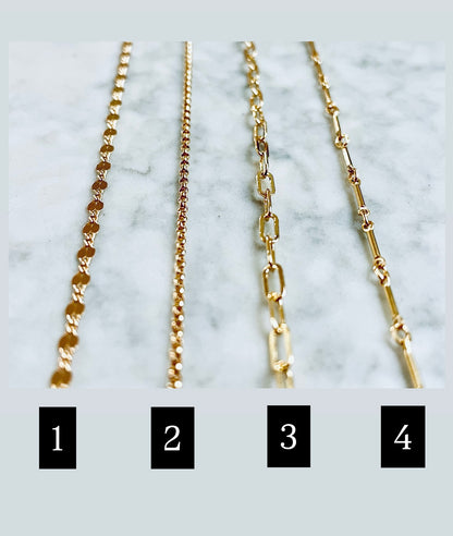 Charmed By TPGCo. Pick Your Chain GOLD